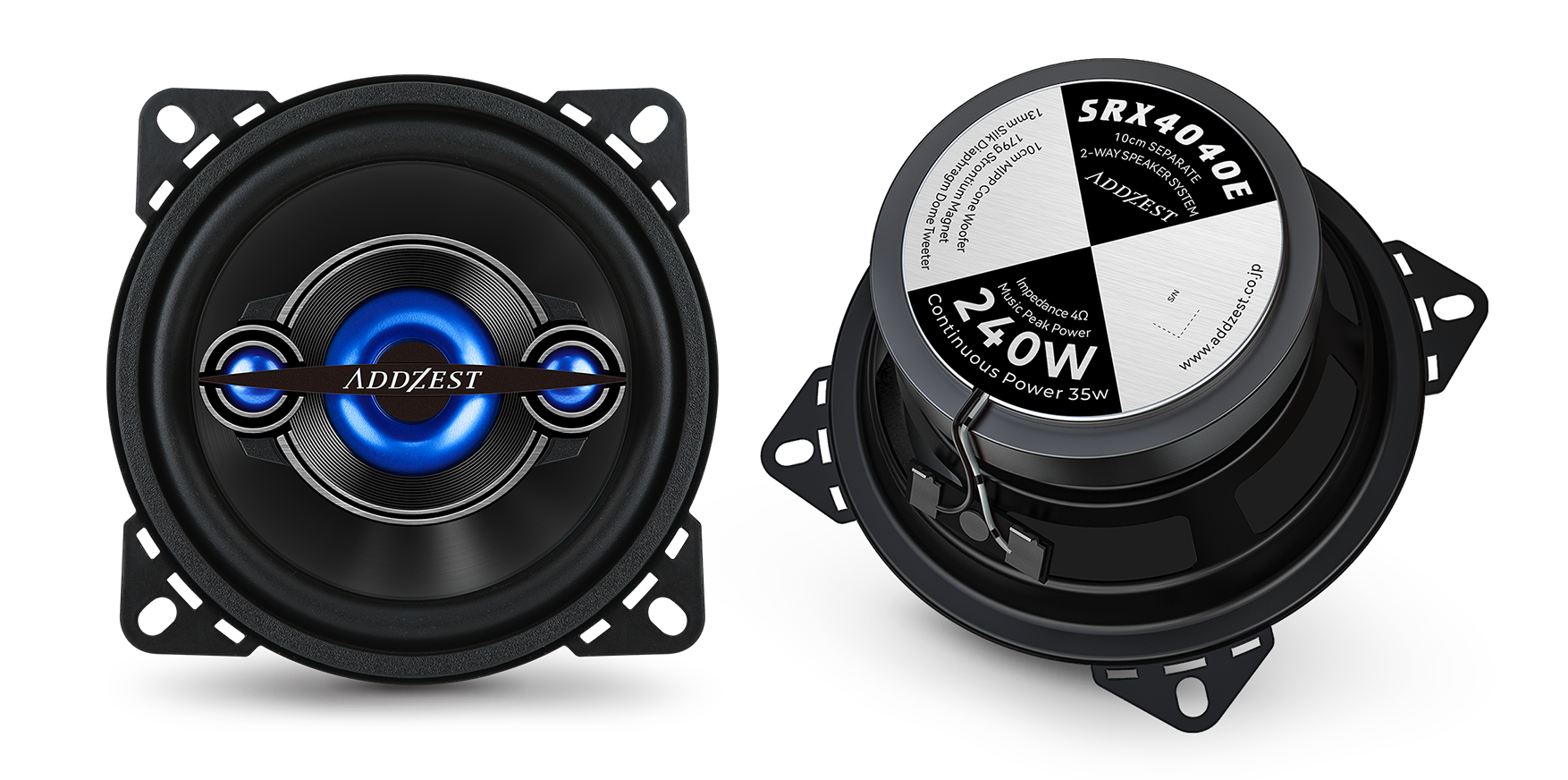 Addzest Co,.Ltd. ADDZEST-SRX4040E 4-inch Coaxial Speaker